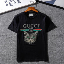 Load image into Gallery viewer, guccy T-shirt Men Fashion Hip Hop Steetwear Tops Women Casual Cotton O-neck Tshirt Letter Loose t shirt Tees
