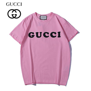 guccy T-shirt Men Fashion Hip Hop Steetwear Tops Women Casual Cotton O-neck Tshirt Letter Loose t shirt Tees