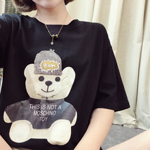 Load image into Gallery viewer, 2019 New Mickey Mouse T-Shirt Women Cotton Print loose Female Tshirt Korean cute Tee Clothes women tops