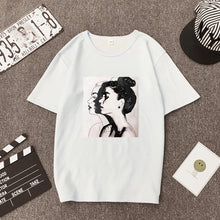 Load image into Gallery viewer, 2019 New Fashion T-shirts Woman Spring Summer Girls Print Short Sleeve O-Neck T-Shirt Loose Women Tops Slim Fit Soft Lady Tshirt