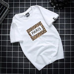 WSFS T Shirt Women Summer Short Sleeves Tee Shirts Tops Harajuku Leopard Print Tshirt 65% Cotton Ulzzang T-shirt Women Plus Size